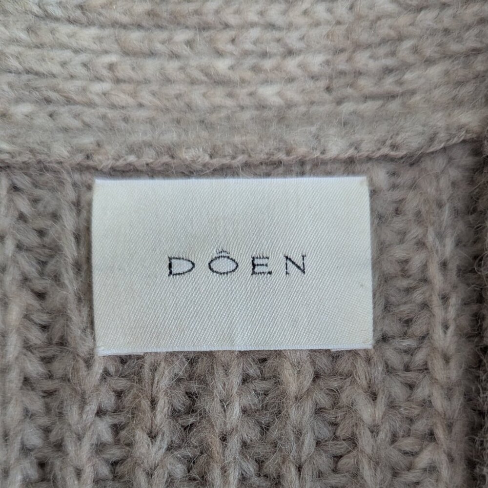 NWOT DOEN Women's Pacha Duster Oatmeal Size M Sweater Cardigan - Picture 10 of 15